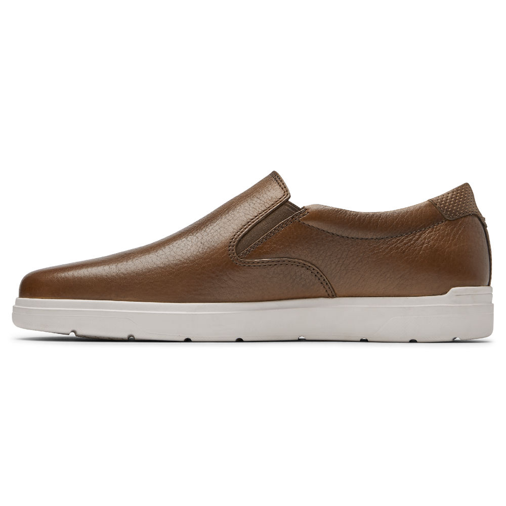 Rockport Joggesko Herre Brune - Total Motion Lite Slip-On - UHOP45928